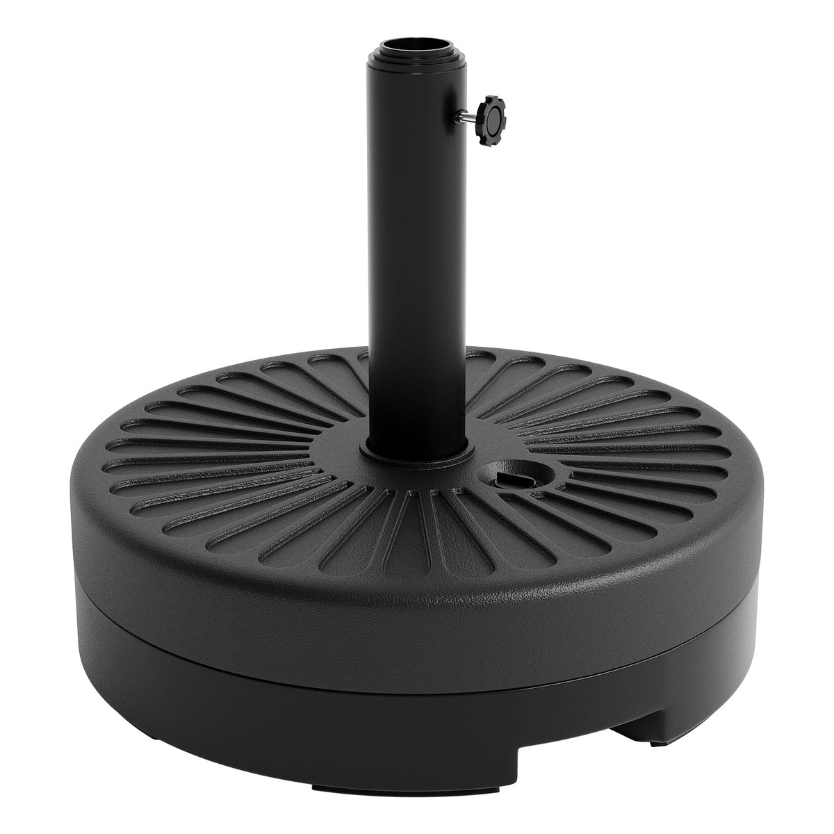 Garvee round umbrella base with water-fill port for stable outdoor shade