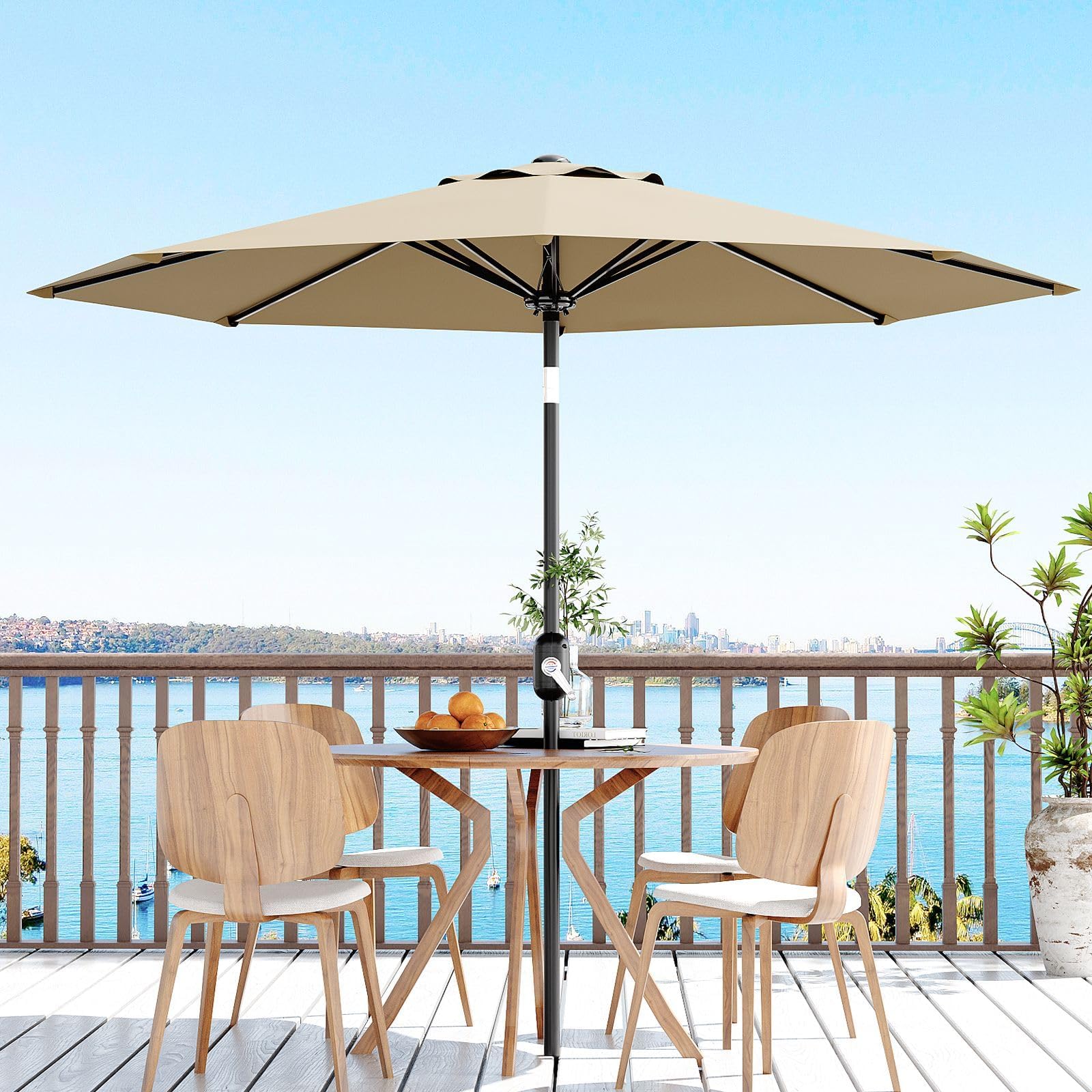 Garvee wind-stability design keeps the shade steady on breezy days.