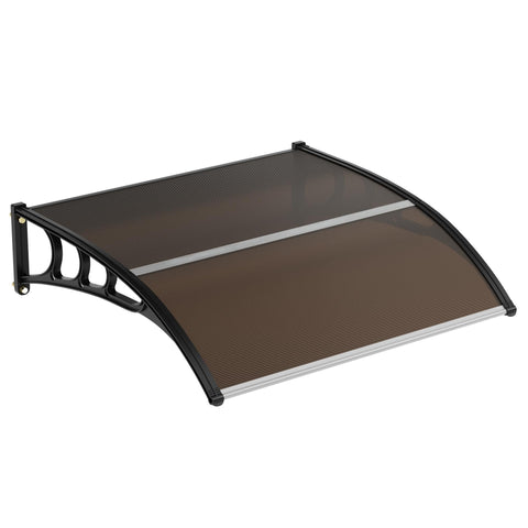 GarveeLife 40x40 door awning front view shows durable exterior protection from sun and rain