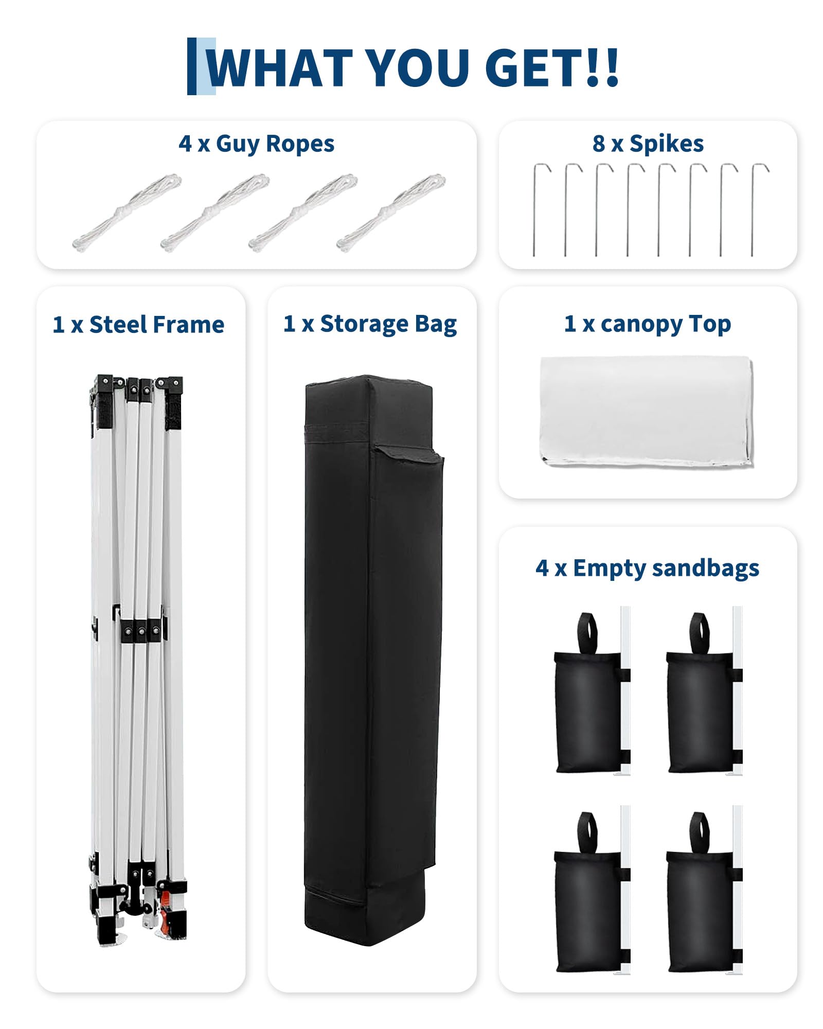 GarveeLife 8x8 canopy cover option for versatile shade.