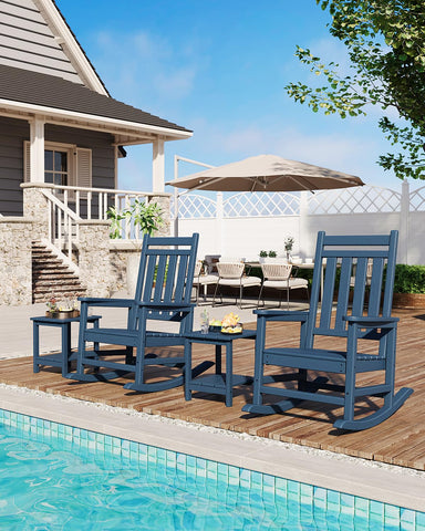 GarveeLife Adirondack side table by the pool for drinks.