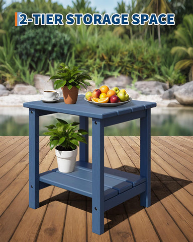 GarveeLife Adirondack side table with sturdy legs stays stable.
