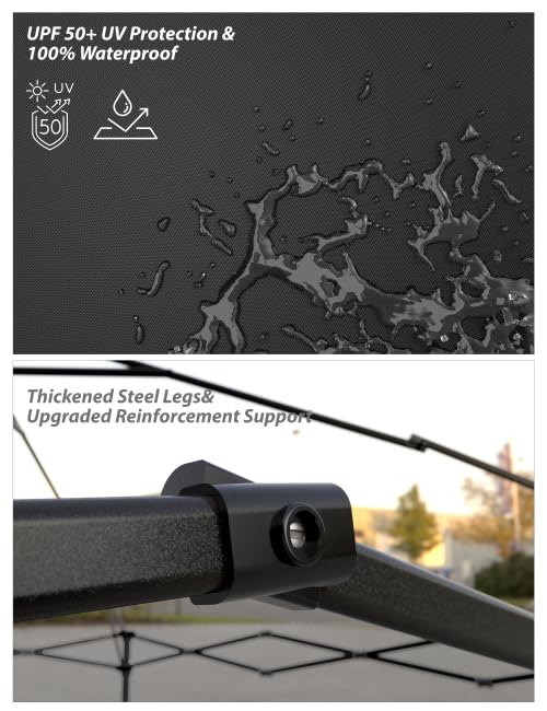 GarveeLife durable steel frame ensures stability in wind