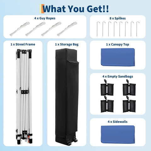 GarveeLife height-adjustable legs adapt to uneven ground and crowd layouts.