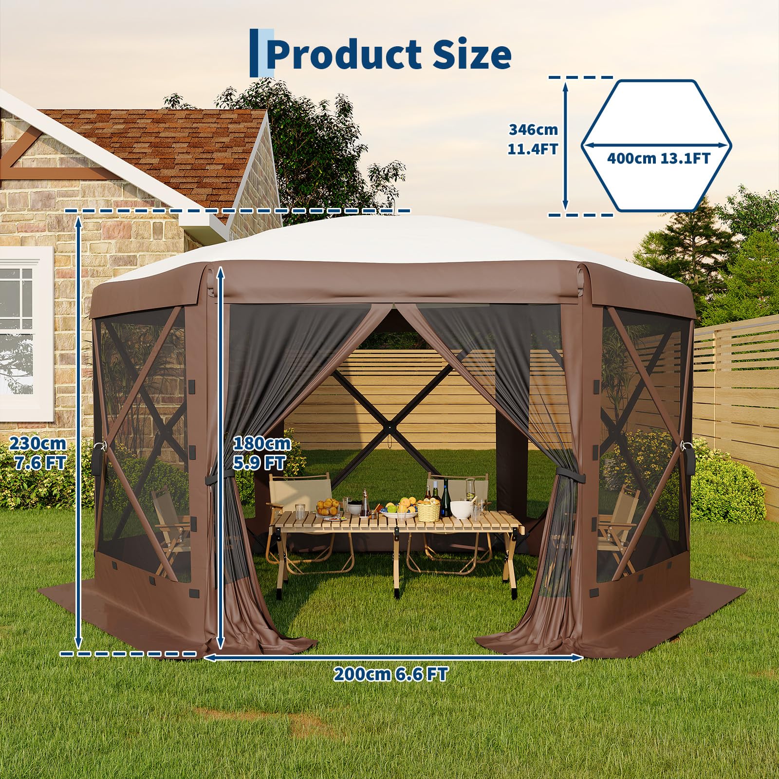 GarveeLife mesh panels with zippers for easy access and ventilation.
