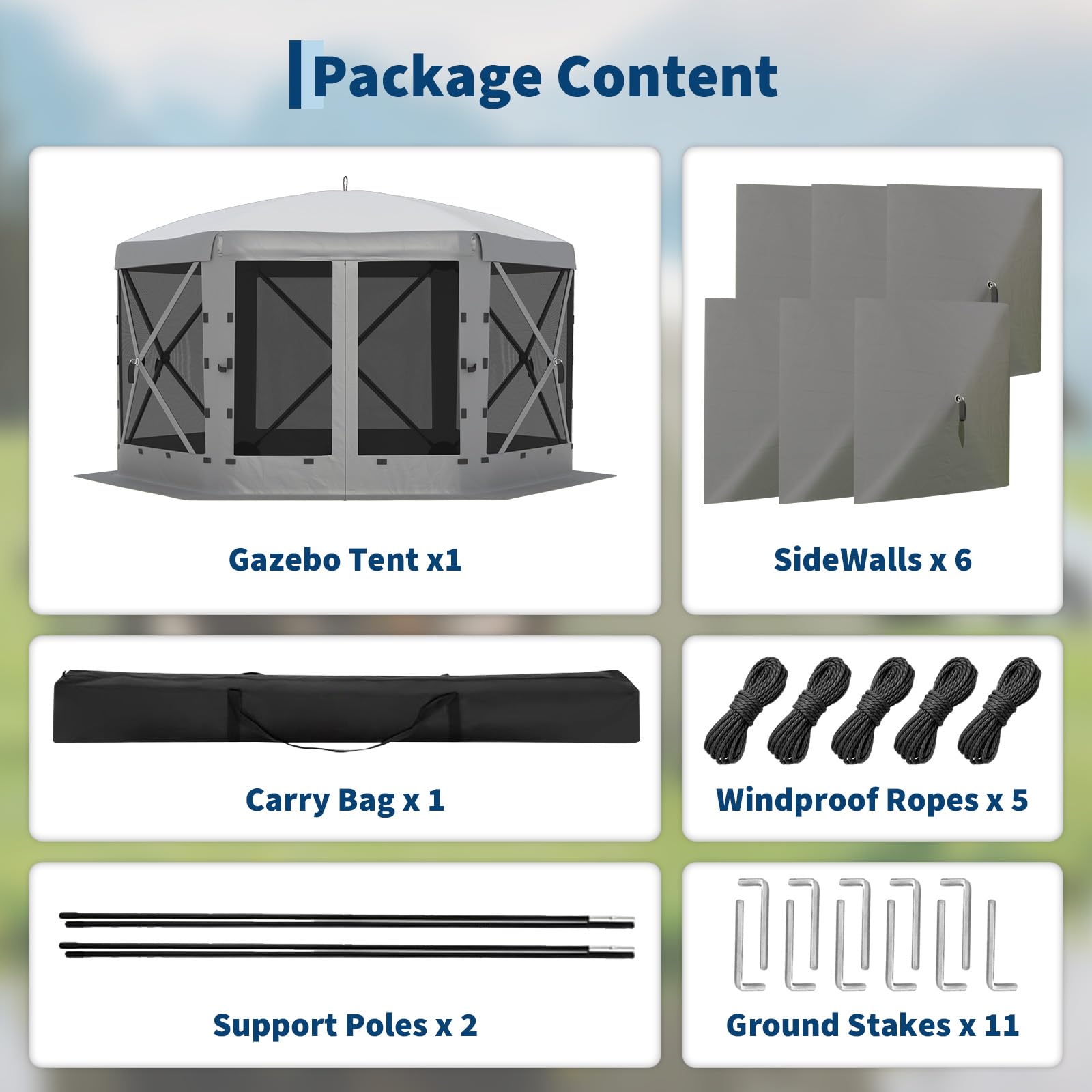 Versatile GarveeLife gazebo suitable for outdoor events, parties, and camping