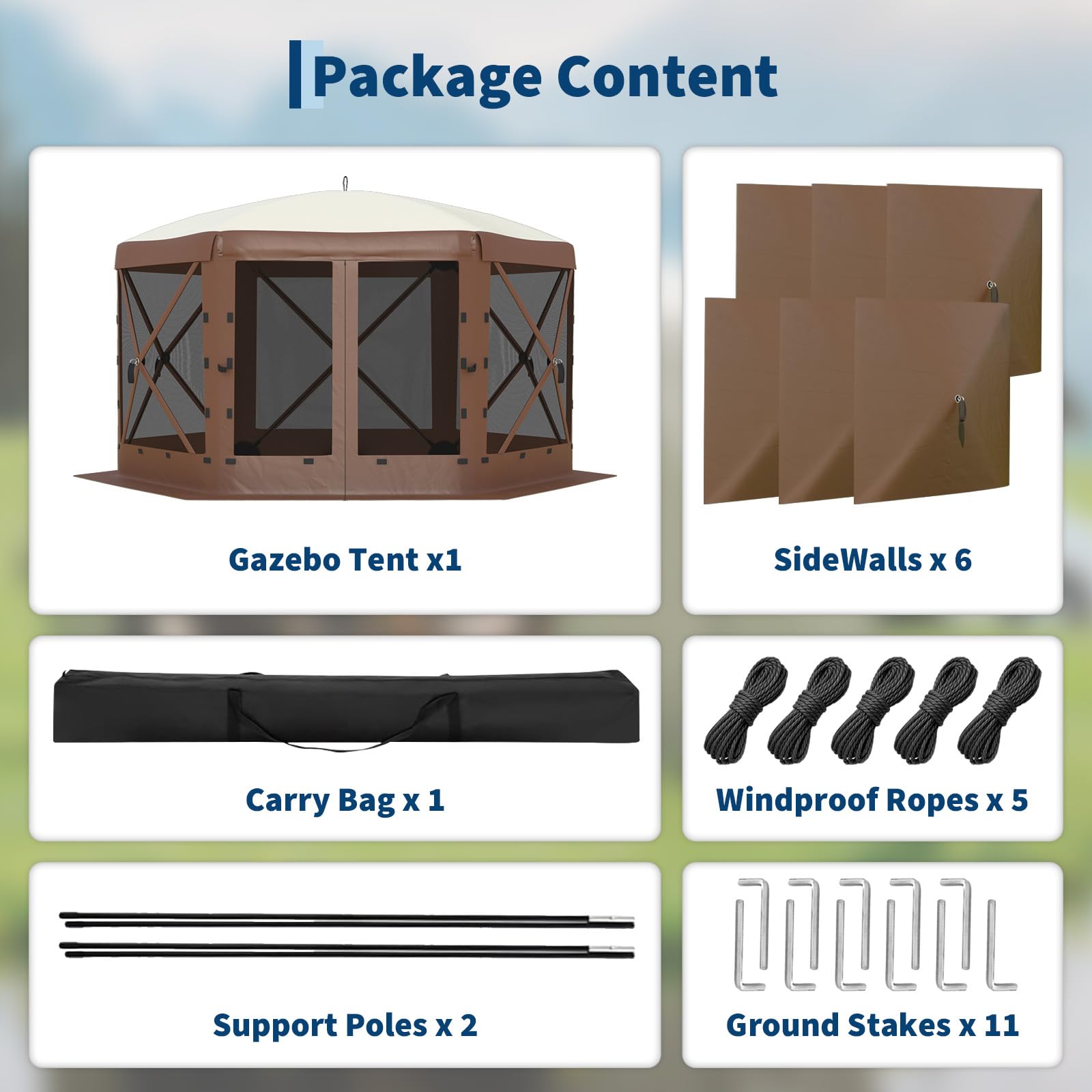 GarveeLife versatile shelter for camping, backyard parties, and outdoor events.