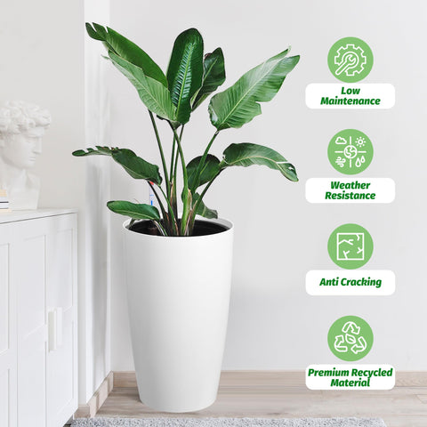 GarveeLife planters suitable for outdoor and indoor use.
