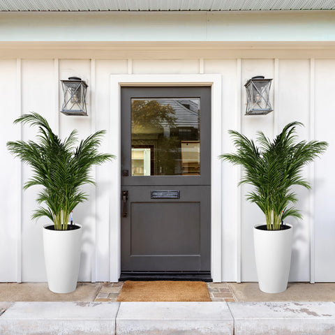 GarveeLife two-pack planters create coordinated porch or patio displays.