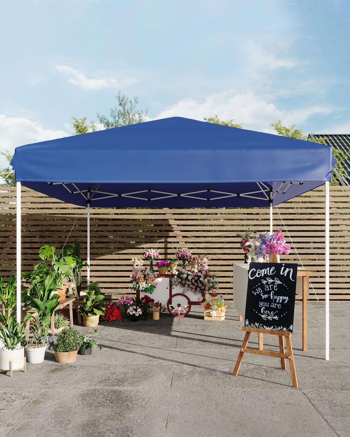 GarveeLife stakes and sandbags secure canopy in wind