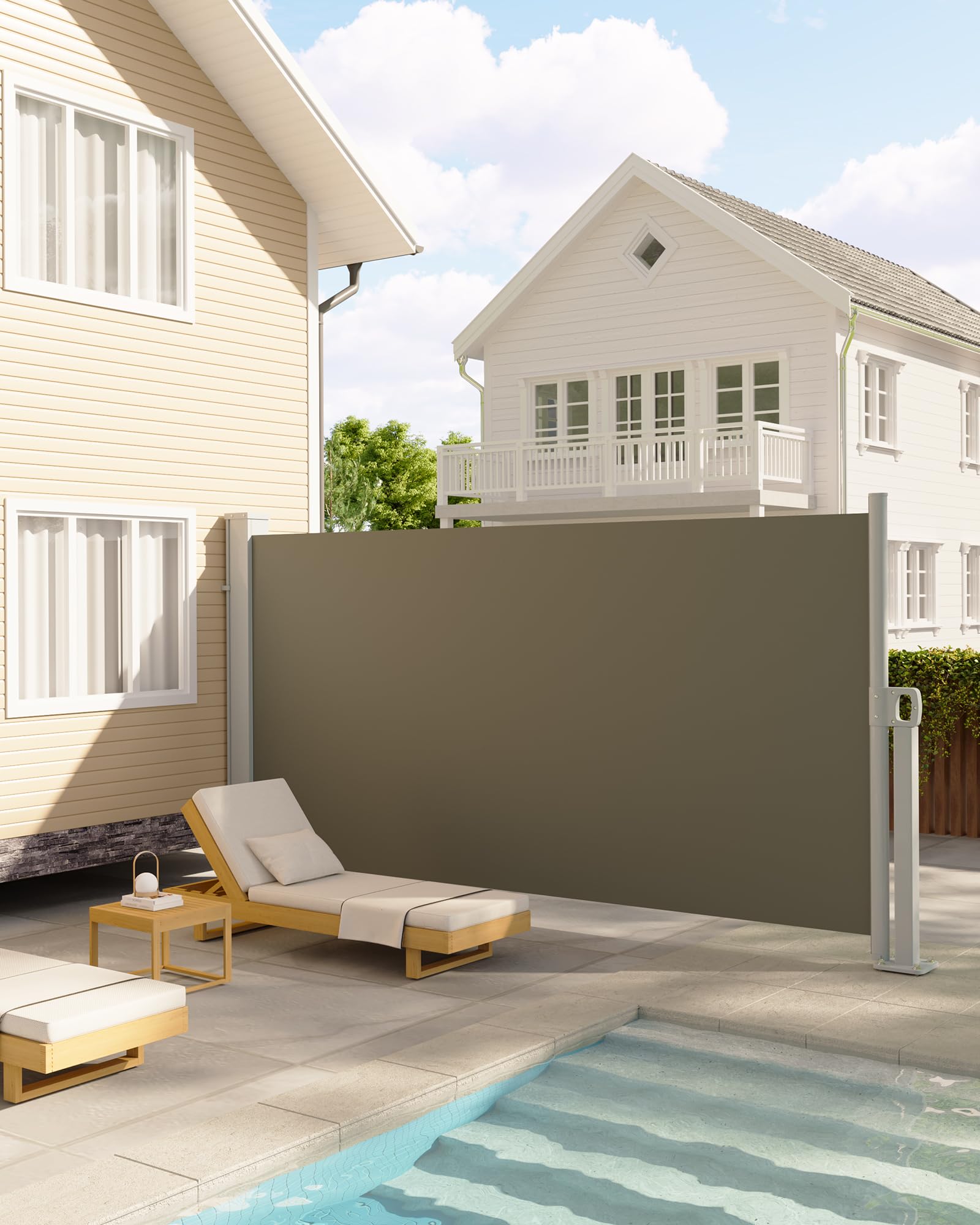 GarveeLife UV-proof fabric shields seating areas from sun.