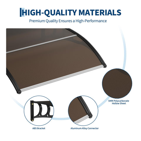 GarveeLife weatherproof materials polycarbonate endure sun wind and rain