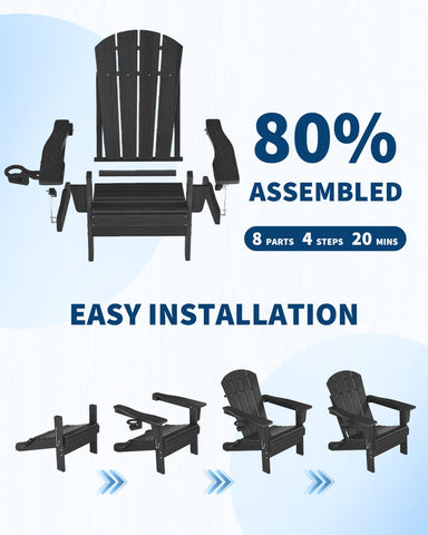 GarveeLife wide armrests provide comfortable support during outdoor sitting.