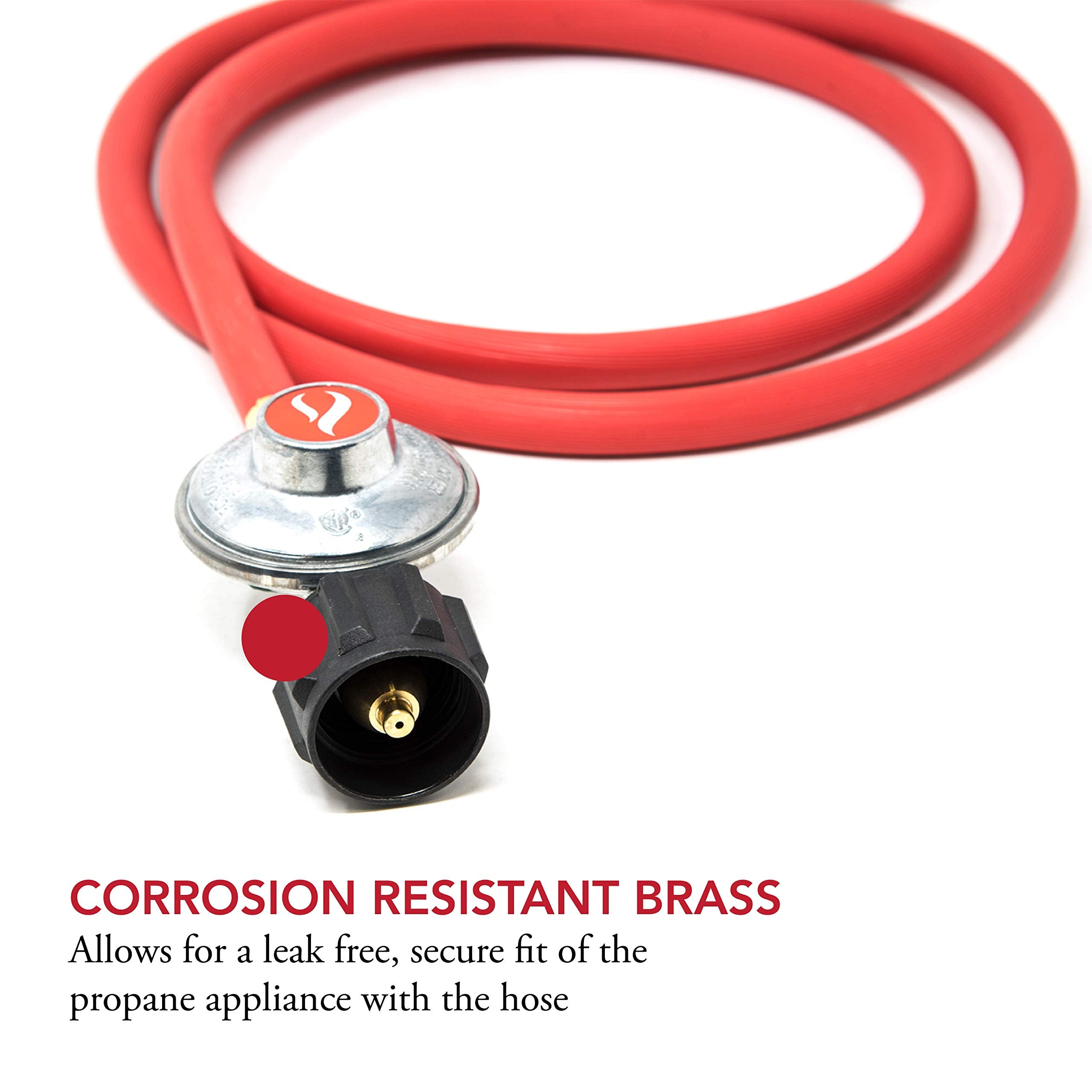 Gas One 2102 hose length 59 inches enables flexible grill placement