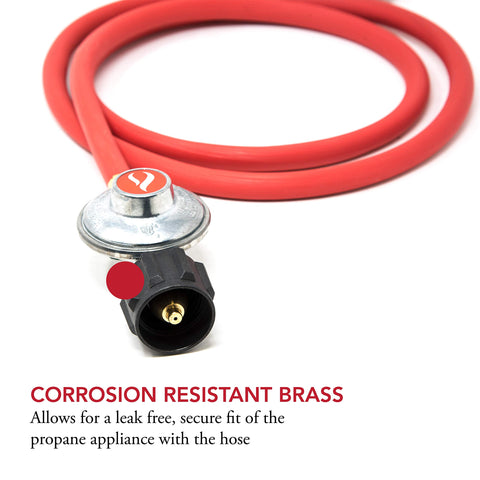 Gas One 2102 hose length 59 inches enables flexible grill placement