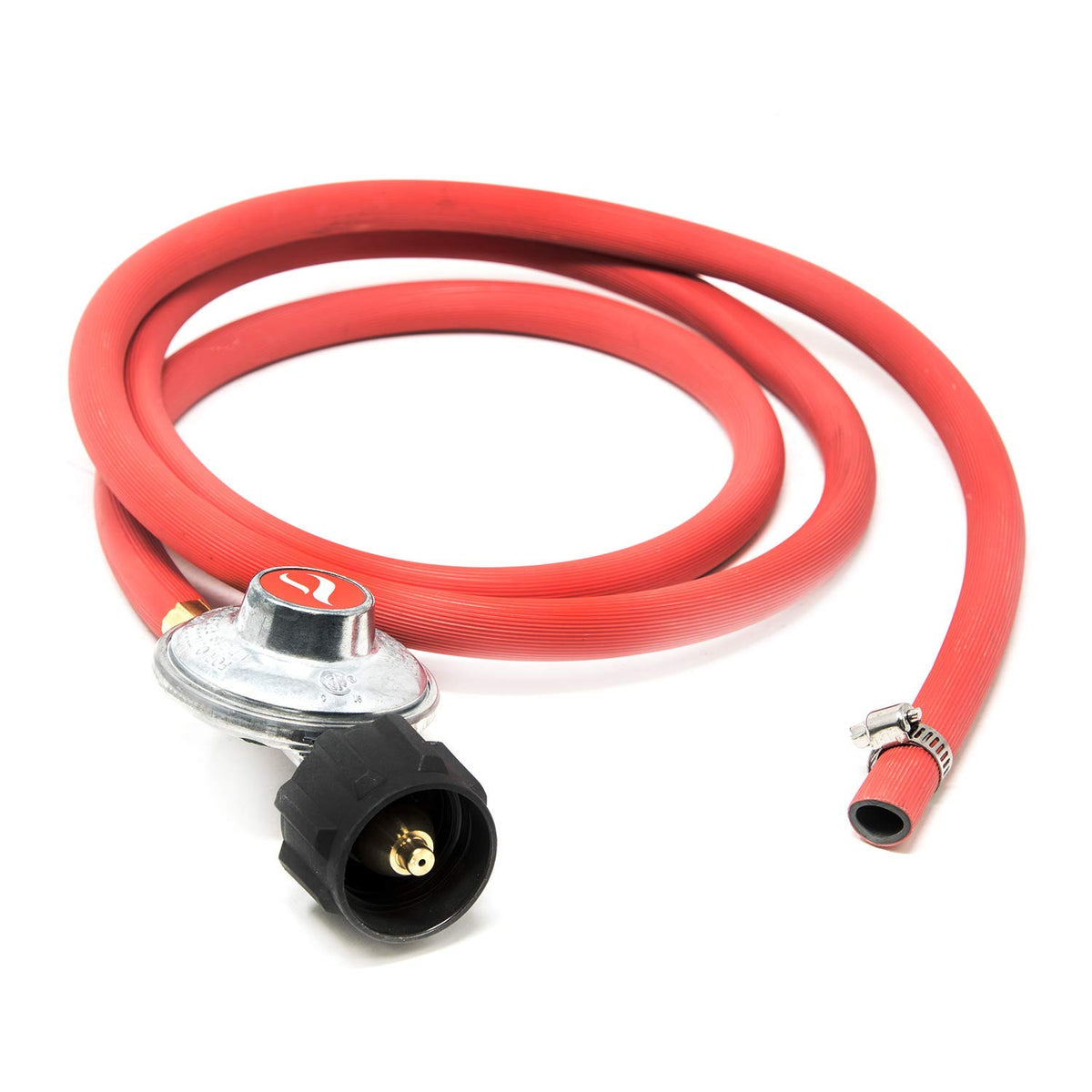Gas One 2102 regulator and hose assembly for quick propane hookup