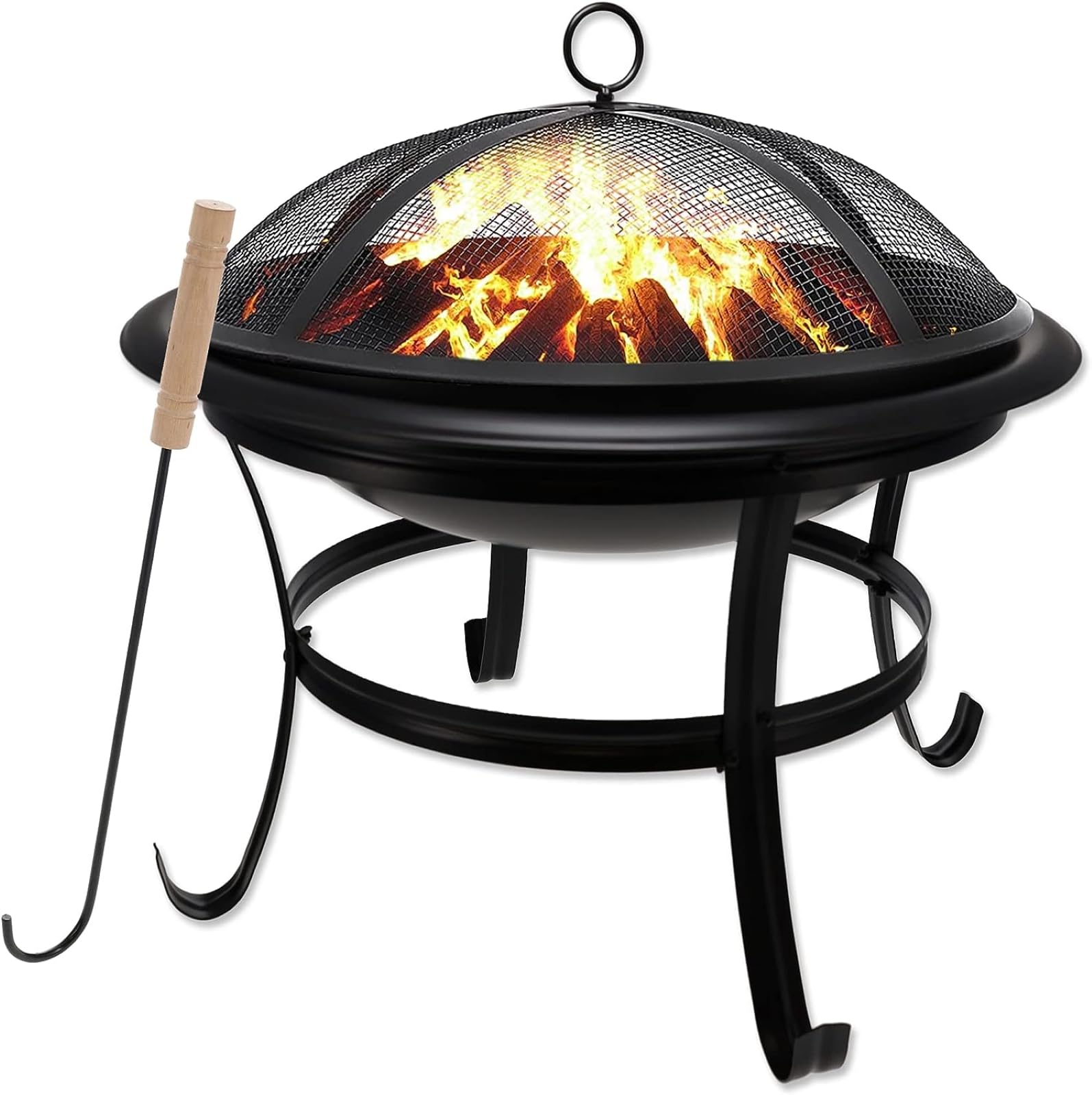 Gas One 22 in outdoor fire pit bowl with spacious 21.5-inch diameter