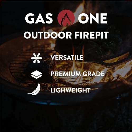 Gas One included fire picker for safe log handling