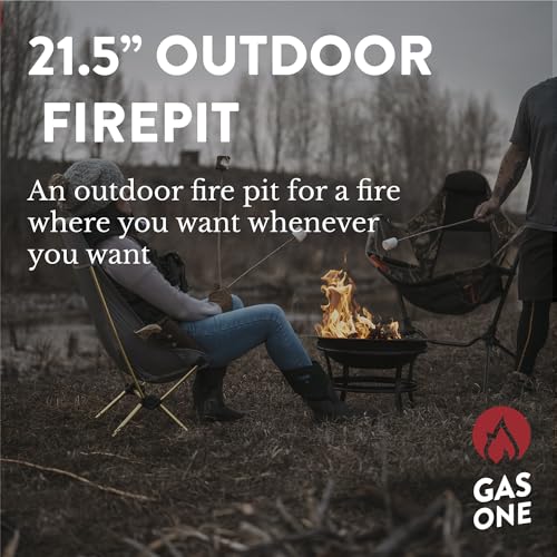 Gas One fire pit mesh lid on 22 in model protecting from sparks