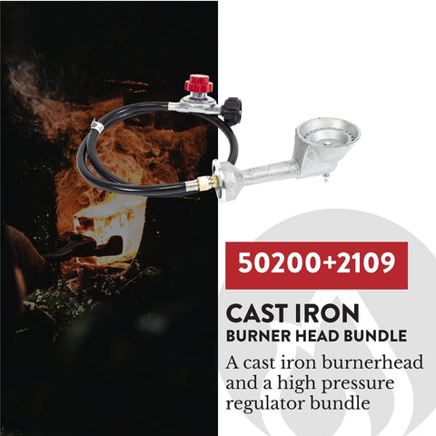 Gas One air shutter and spring included for precise flame control.