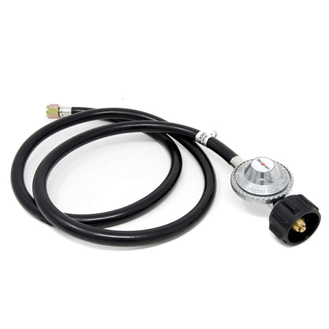 Gas One 5 ft regulator hose front view supports versatile propane setup