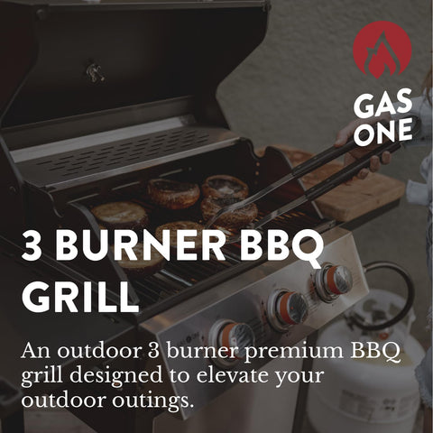 Gas One GP-1030S stainless steel body offers durable backyard grilling.