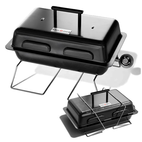 Gas One GPT-25 foldable legs enable quick on-the-go setup.