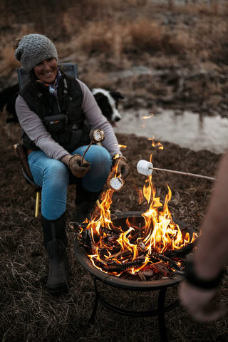 Easy setup and repositioning of Gas One fire pit