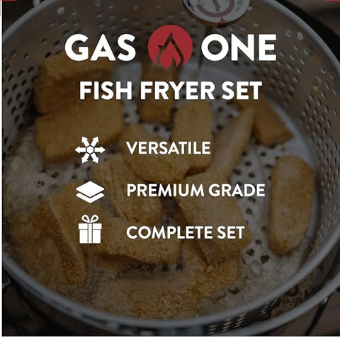 Gas One outdoor propane burner delivering steady heat for batches.