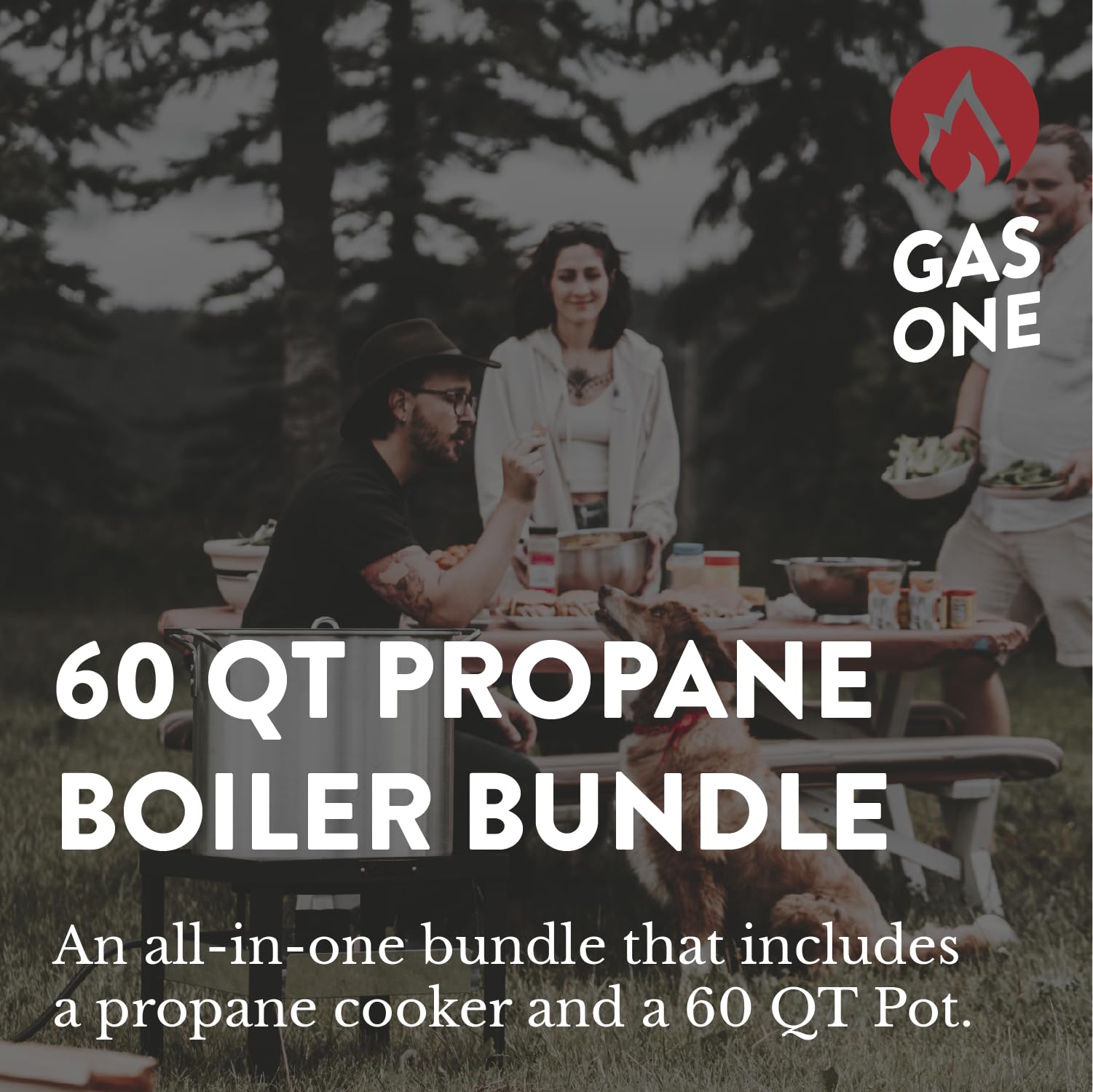 Gas One seafood boil kit 60qt pot ready for large boils outdoors