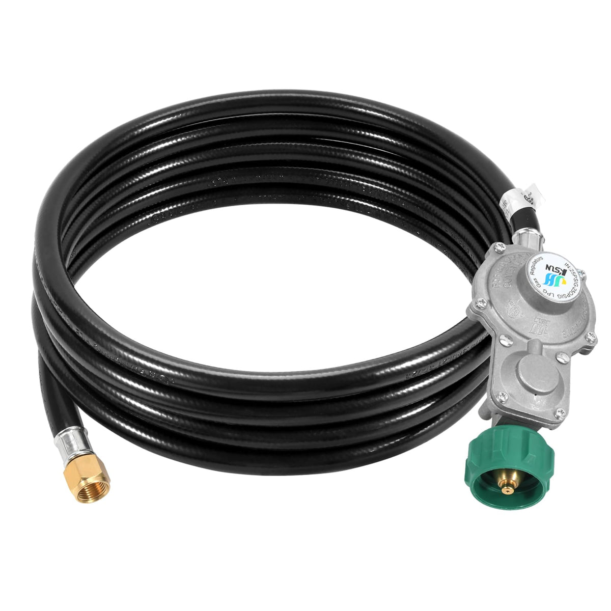 GasSaf 15ft regulator in use providing stable gas flow for RV adventures.