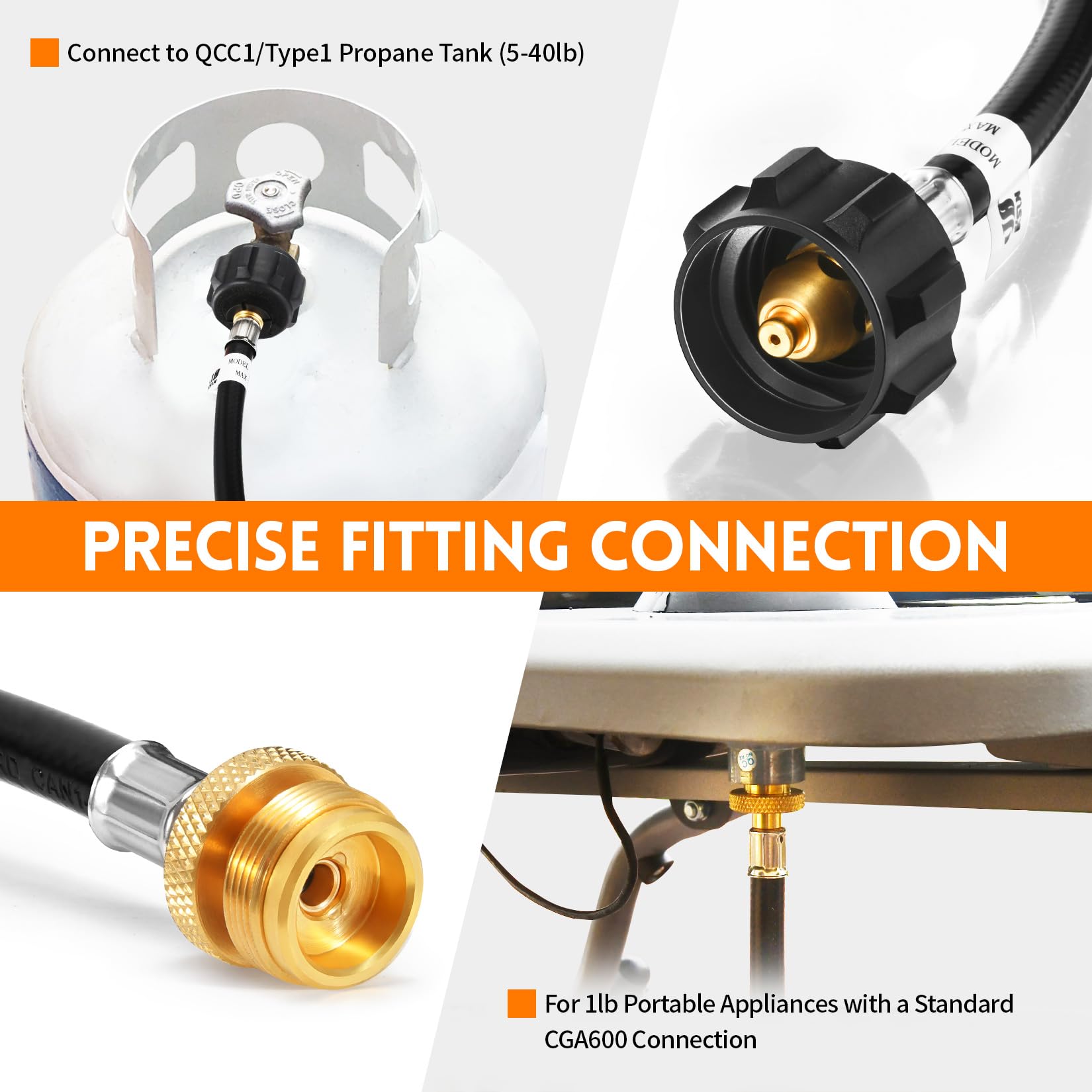 GasSaf 1lb to 20lb adapter supports multiple devices, reduces waste.