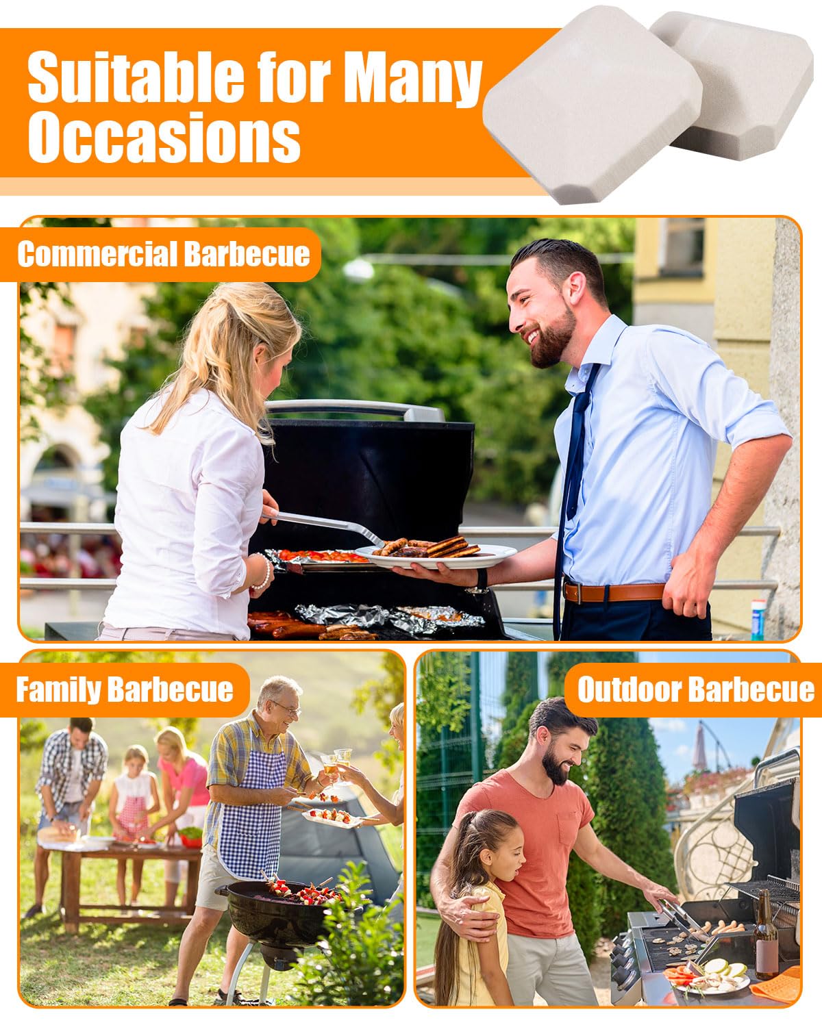 GasSaf ceramic briquettes are durable ceramic blocks for long use