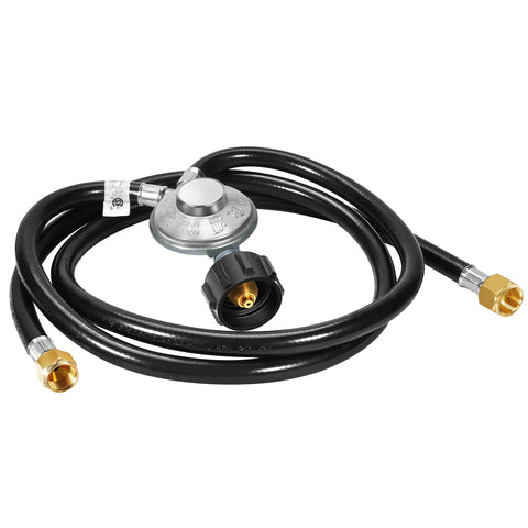 GasSaf dual hoses setup provides flexible connections for two devices.