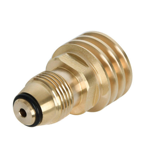 GasSaf universal propane adapter connects POL to Type1 for secure gas flow.