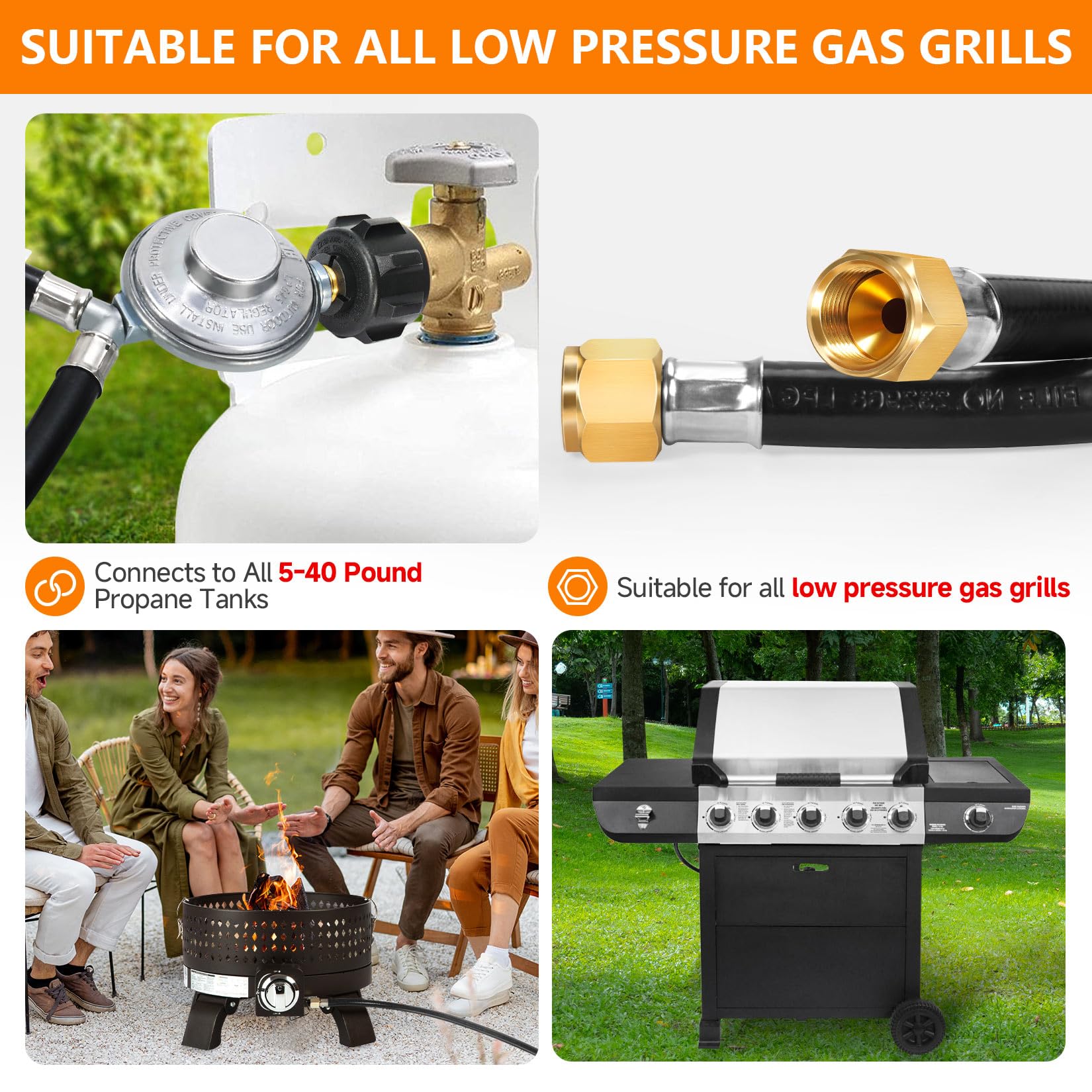 GasSaf compatibility with Weber, Kenmore, Brinkmann broadens outdoor cooking options.