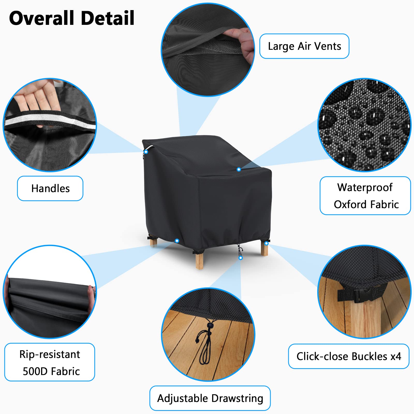 Gasadar windproof design with a rear air vent to prevent condensation.