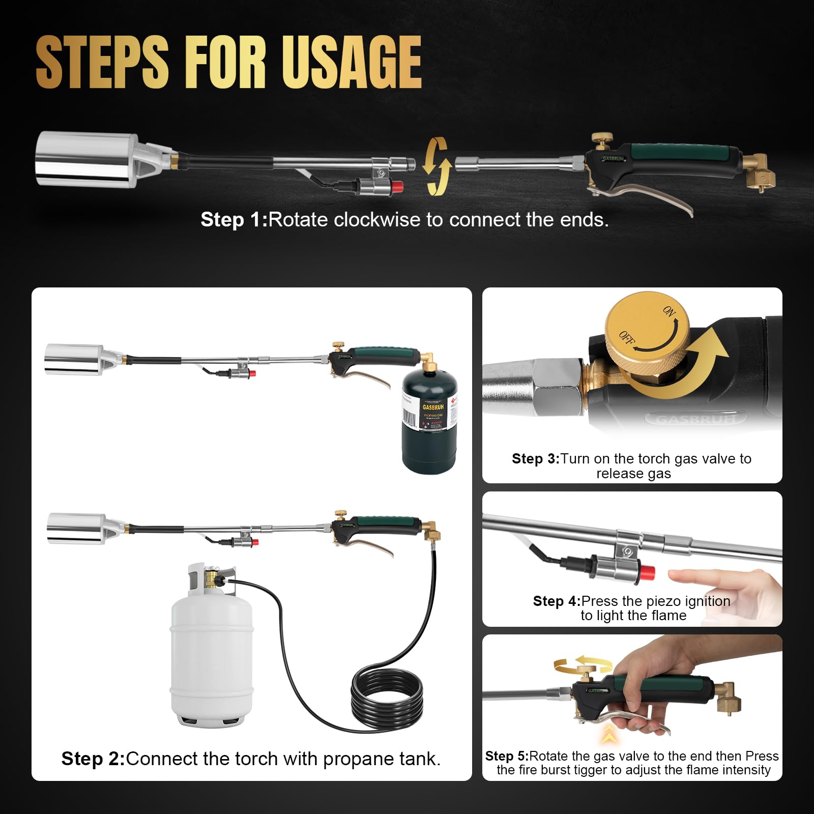 GasBRUH durable refractory steel body for rugged outdoor use.