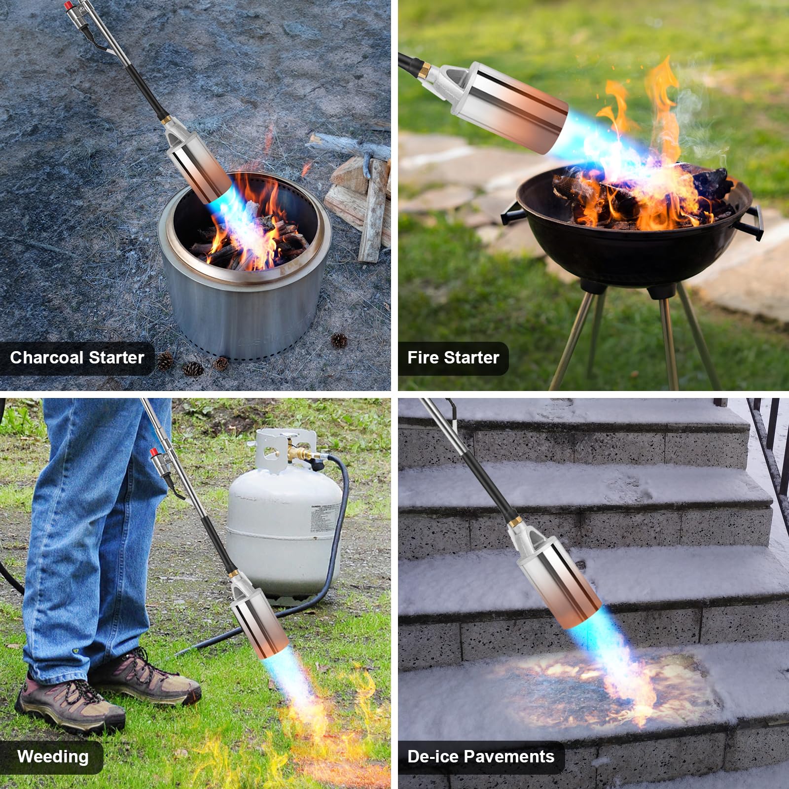 GasBRUH safety reminders for outdoor use and leak checks.