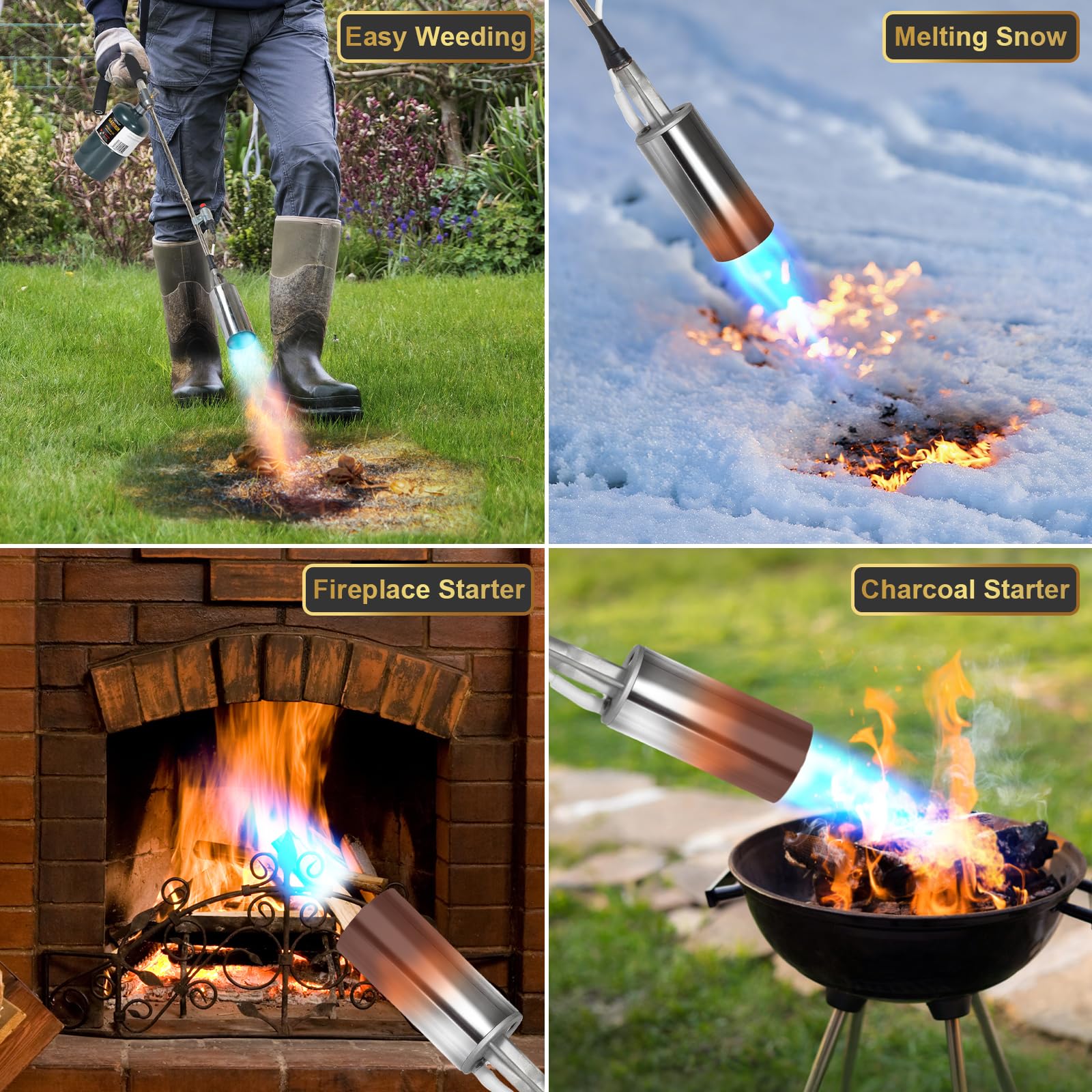 GasBRUH weed torch reaches between pavers and along sidewalks.