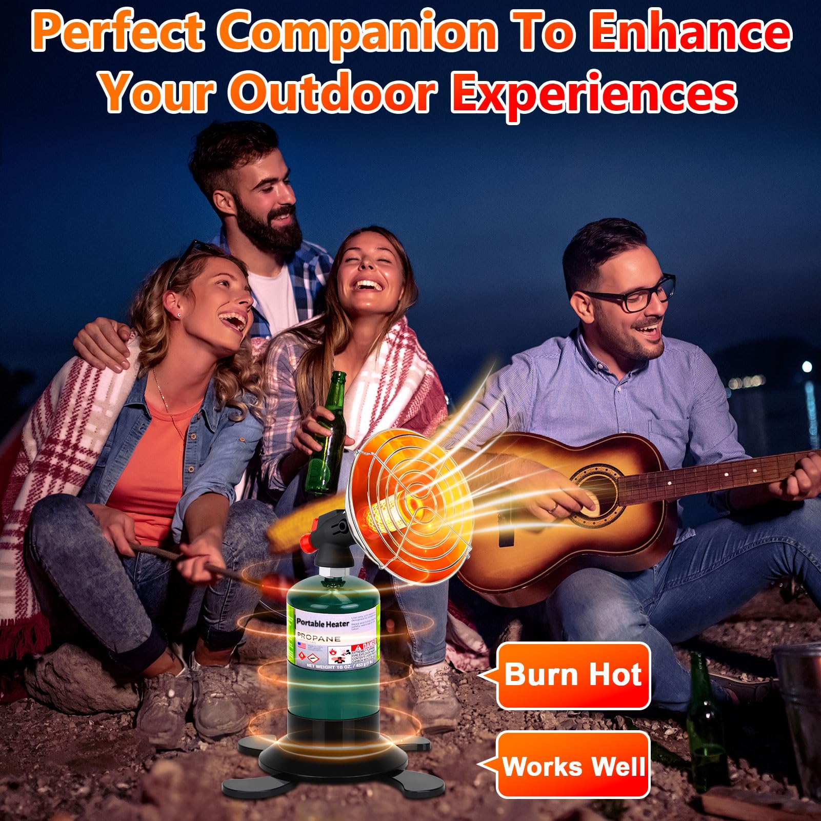 GasCalorix brass connector ensures a secure leak free propane connection