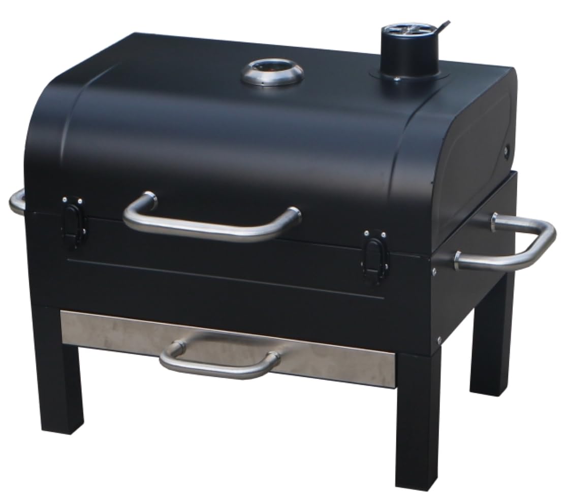 Gas One 18-inch tabletop charcoal grill with portable design for easy picnics.