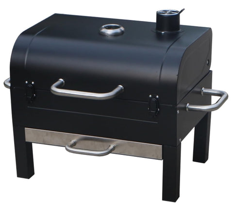Gas One 18-inch tabletop charcoal grill with portable design for easy picnics.