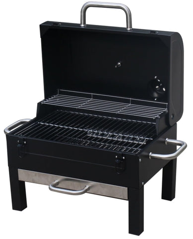Gas One 2-tier grill area provides extra cooking space for group meals.