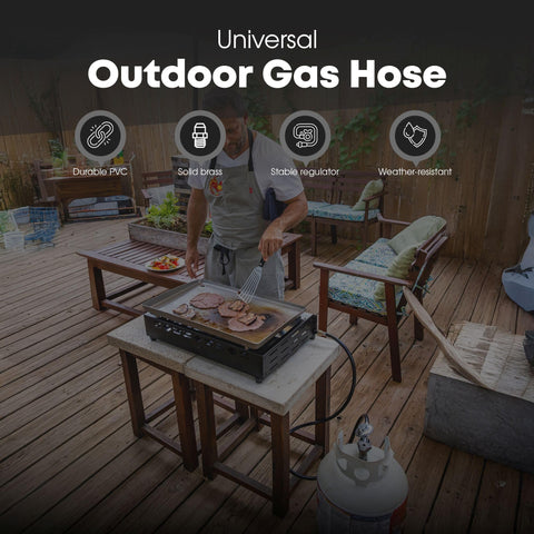 GasOne three brass adapters for versatile propane connections on grills and pits.