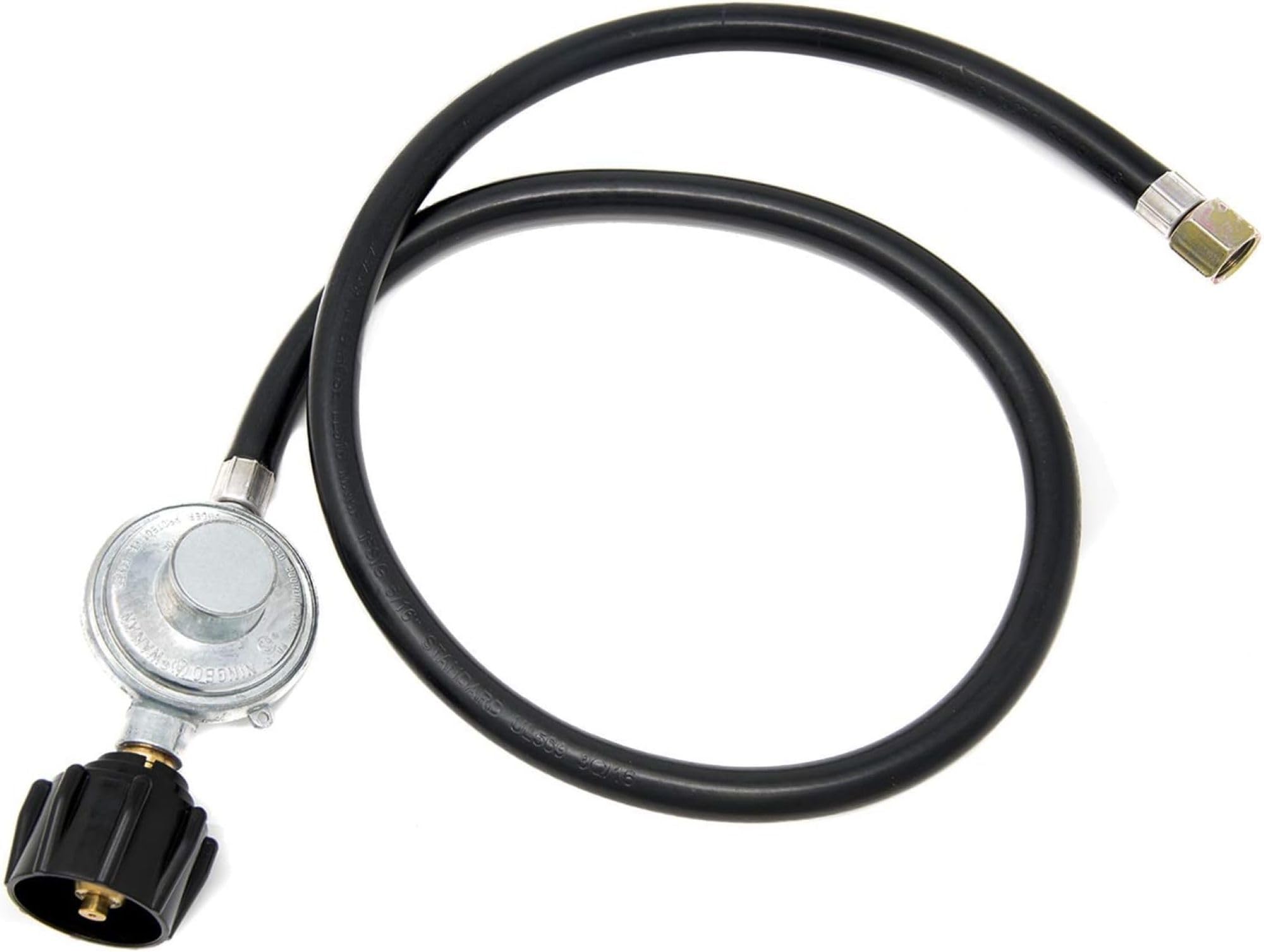Gas One 3ft propane regulator hose ready for grills and fire pits.