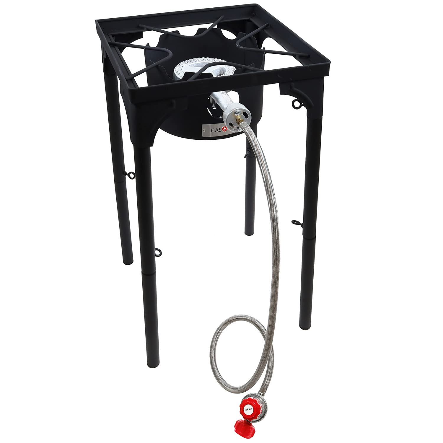 Gas One B-3000H-15 high heat burner for outdoor cooking.