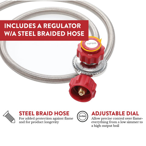 Gas One B-3000H-15 rugged construction withstands outdoor use.