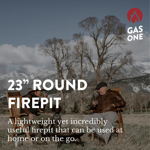Gas One outdoor fire pit sturdy assembly ensures safe, stable use.