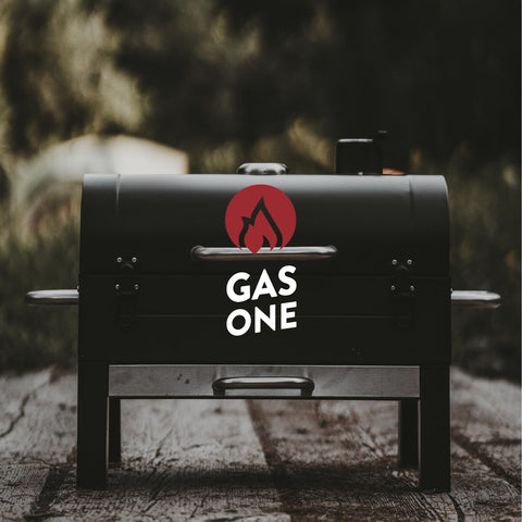 Gas One portable outdoor grill ideal for camping and tailgating.